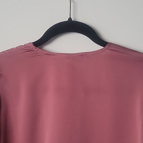 NWT Lovers Friends Daydream Blouse Mauve Pink Flowy Fairy BalletCore Blouse Top - Picture 9 of 11